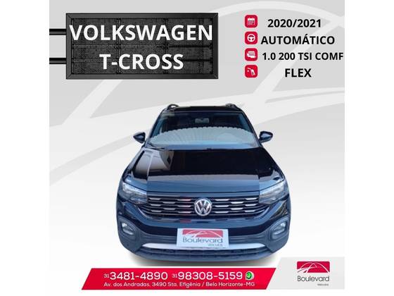 VOLKSWAGEN T-CROSS 1.0 200 TSI TOTAL FLEX COMFORTLINE AUTOMÁTICO VOLKSWAGEN T-CROSS 1.0 200 TSI TOTAL FLEX COMFORTLINE AUTOMÁTICO